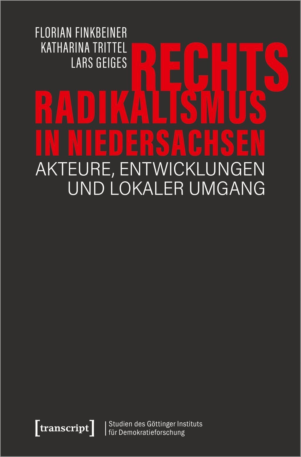 Rechtsradikalismus in Niedersachsen - Finkbeiner, Florian|Trittel, Katharina|Geiges, Lars