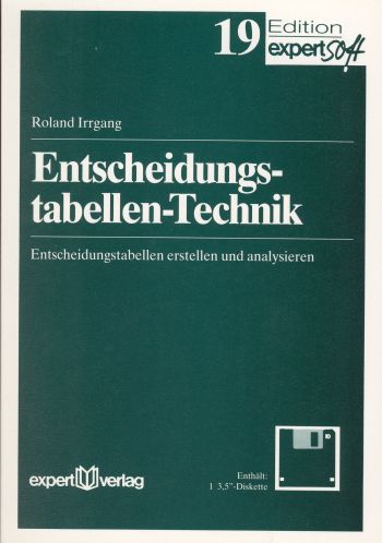 Entscheidungstabellentechnik - Irrgang, Roland