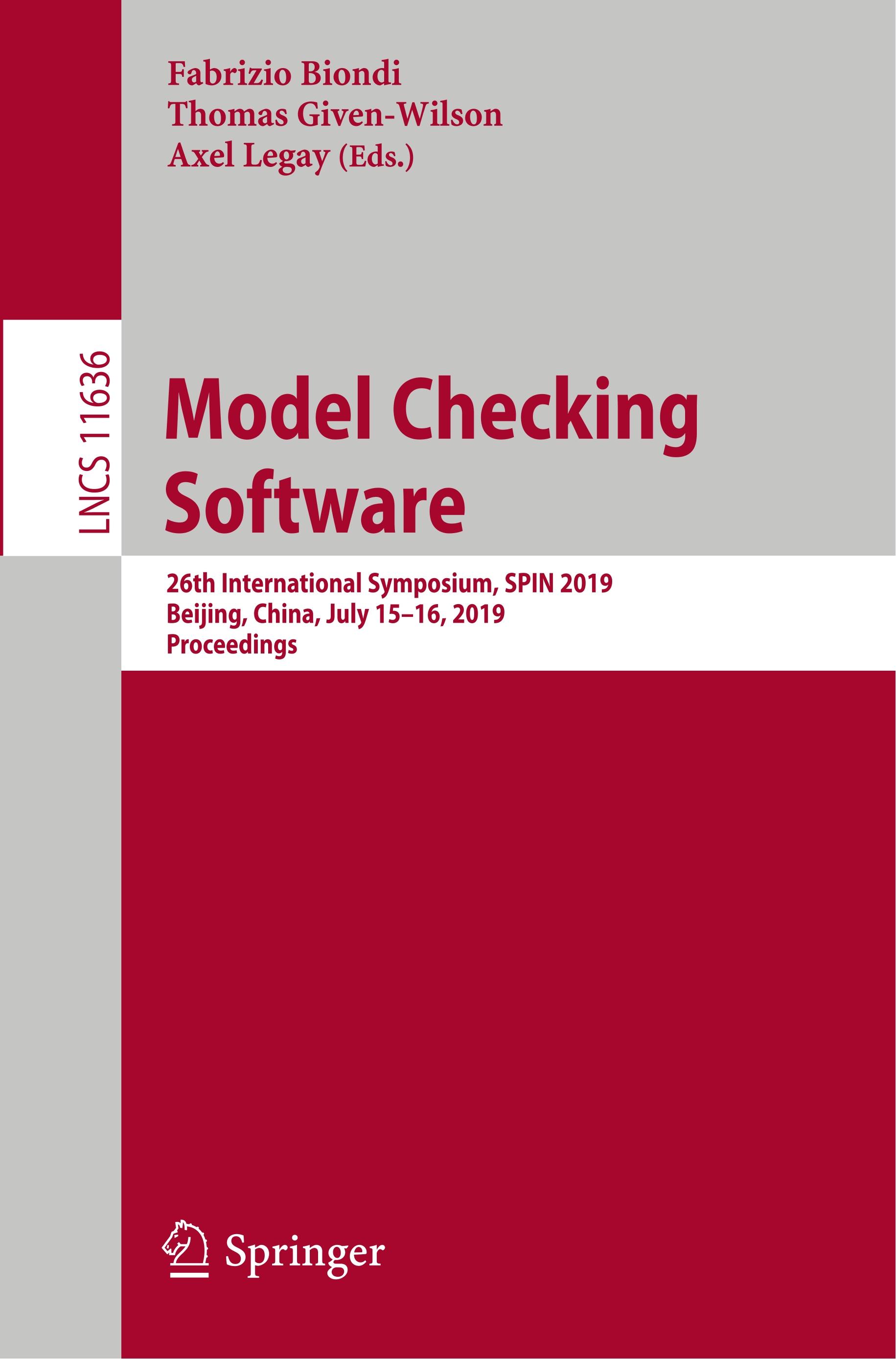 Model Checking Software - Biondi, Fabrizio|Given-Wilson, Thomas|Legay, Axel