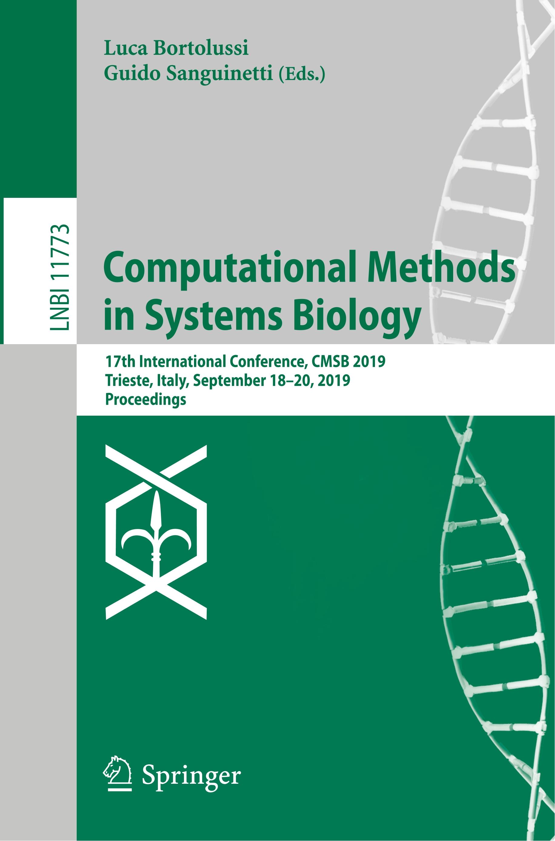 Computational Methods in Systems Biology - Bortolussi, Luca|Sanguinetti, Guido