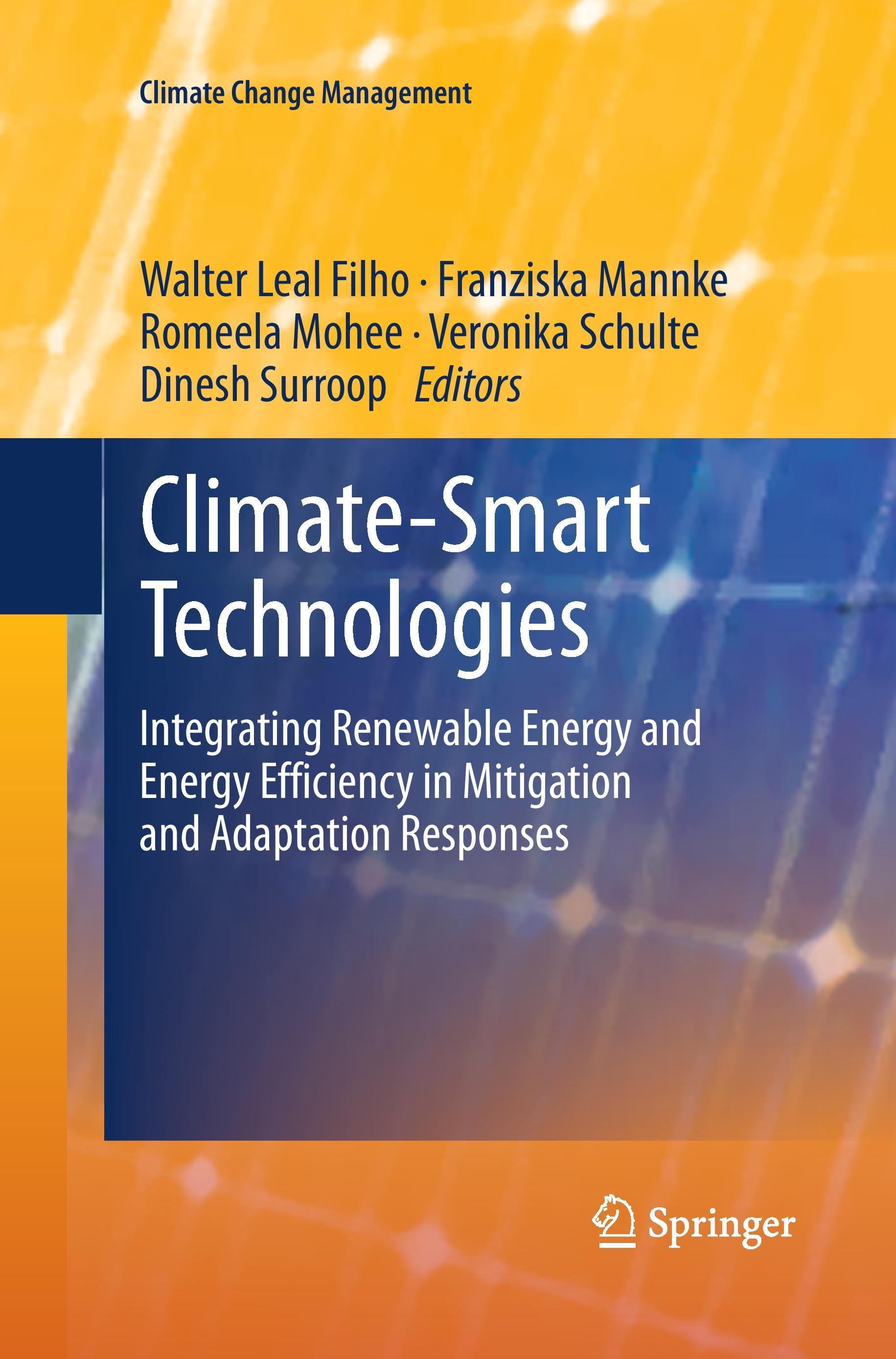 Climate-Smart Technologies - Leal Filho, Walter|Mannke, Franziska|Mohee, Romeela|Schulte, Veronika|Surroop, Dinesh