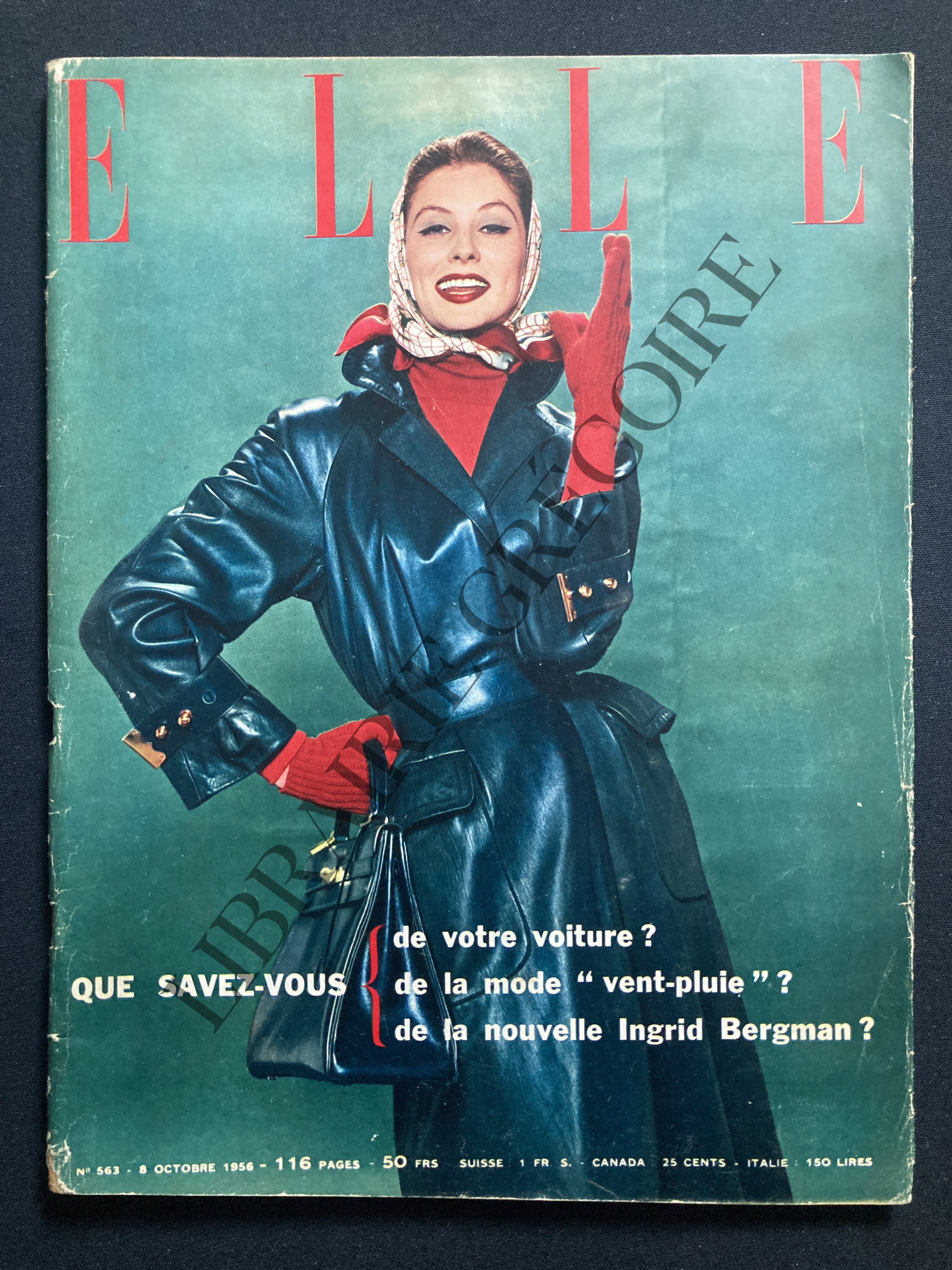 ELLE-N°563-8 OCTOBRE 1956 [Bon] [Couverture souple]
