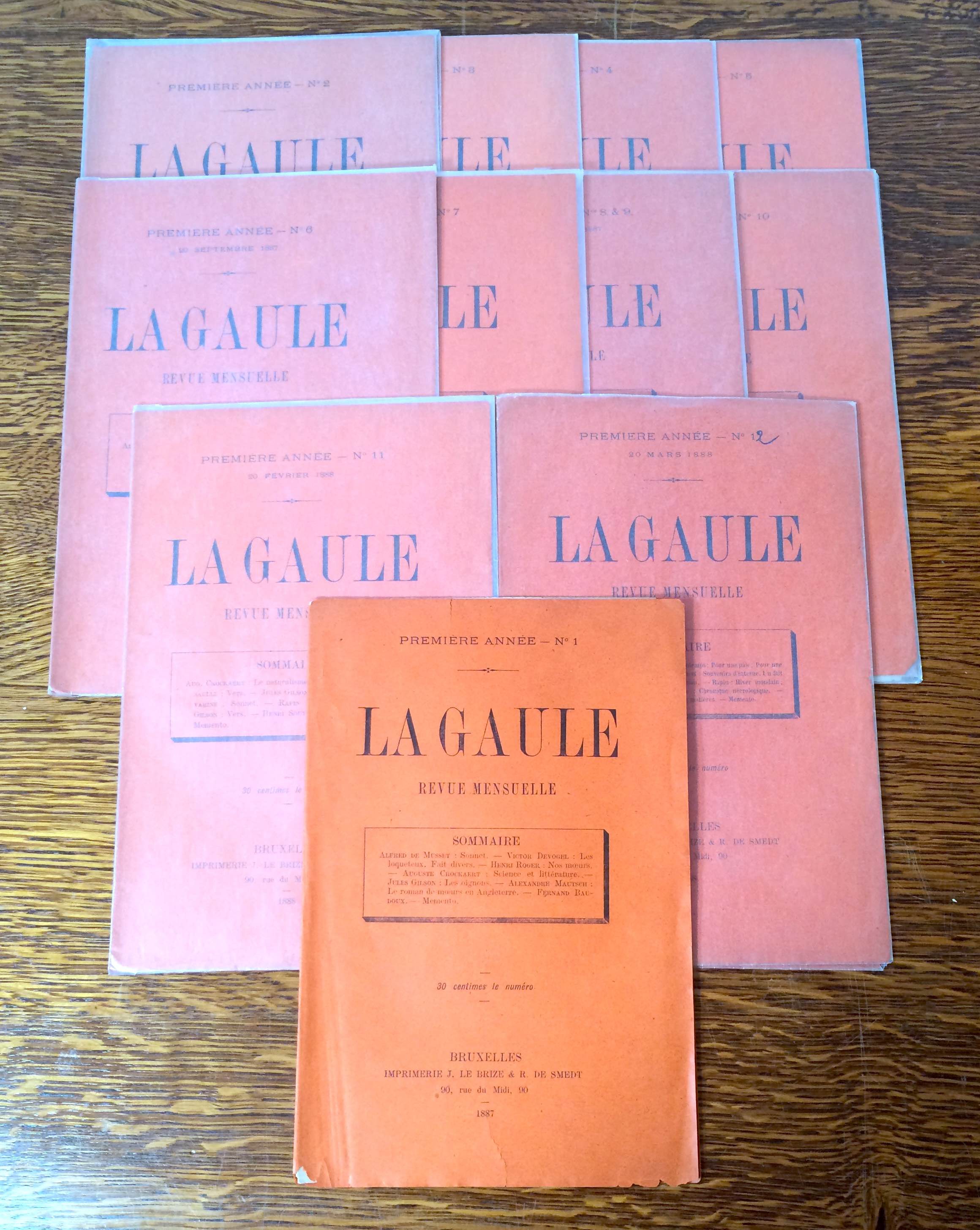 La Gaule. Revue mensuelle. Collection complète. Librairie L