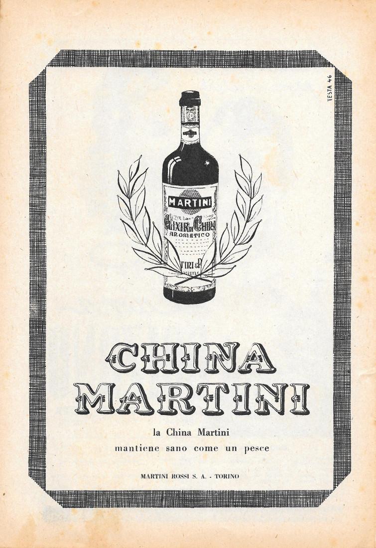 Lama Bolzano / China Martini. Advertising 1947, fronte retro by AA.VV.:  Buono (Good) (1947)