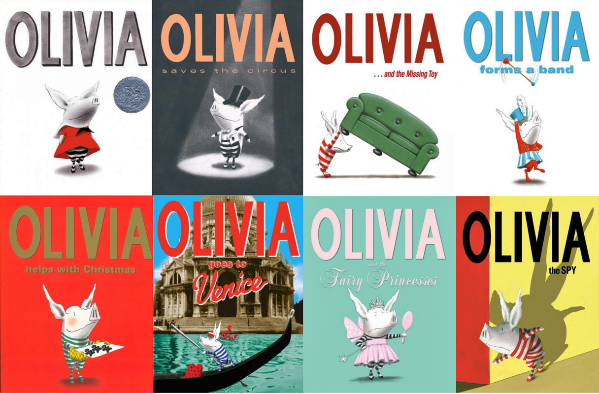 Olivia Series by Ian Falconer HARDCOVER Collection Set of Books 1-8 ...