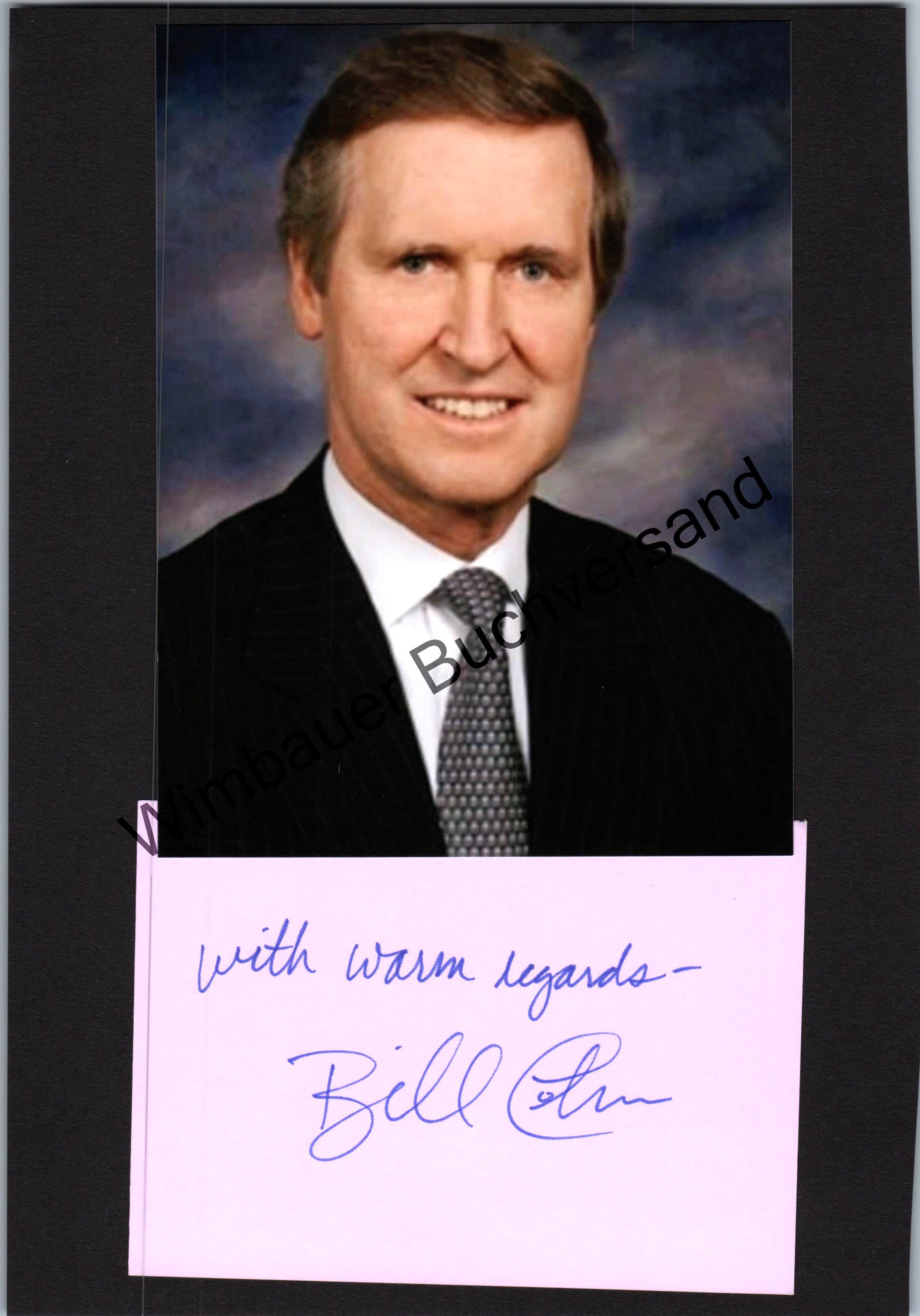 Autograph William Cohen US Verteidigungsminister /// Autogramm
