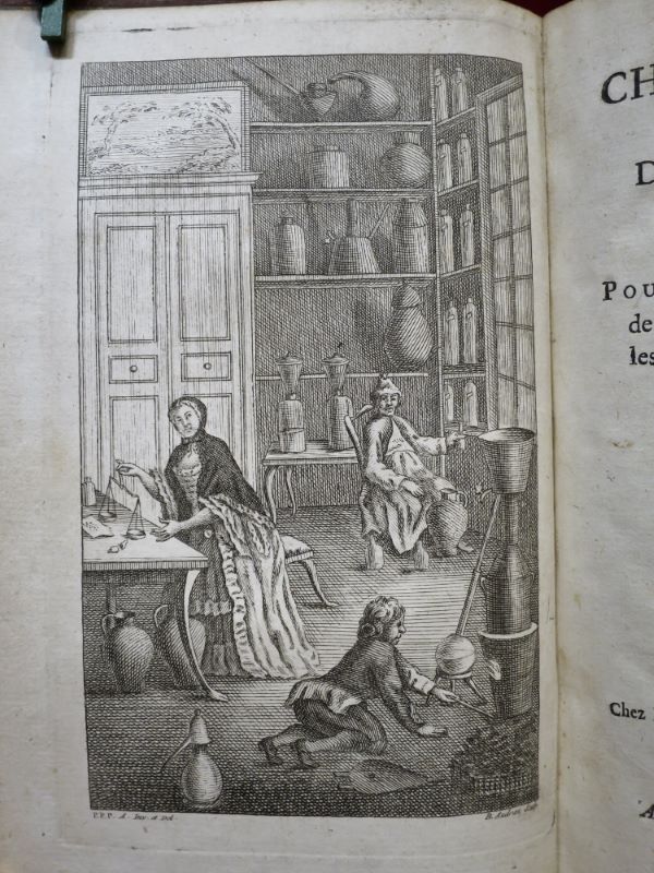 Chymie (chime) du Gout et de l'Odorat, ou Principes Pour composer facilement, & à peu de frais, les Liqueurs à boire, & les Eaux de senteurs. Avec Figures. - PONCELET, Polycarpe.