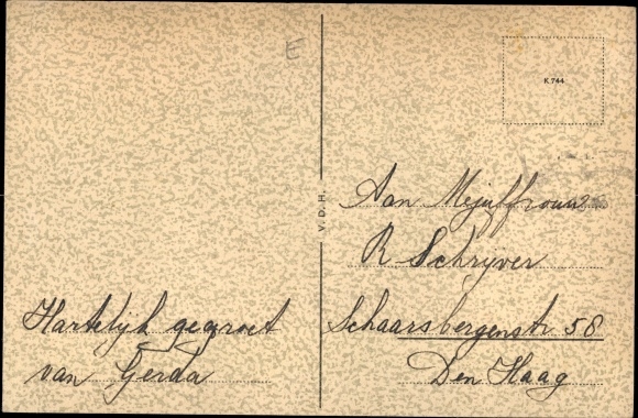 Künstler Ansichtskarte / Postkarte Langeler, F., Kinder vor dem