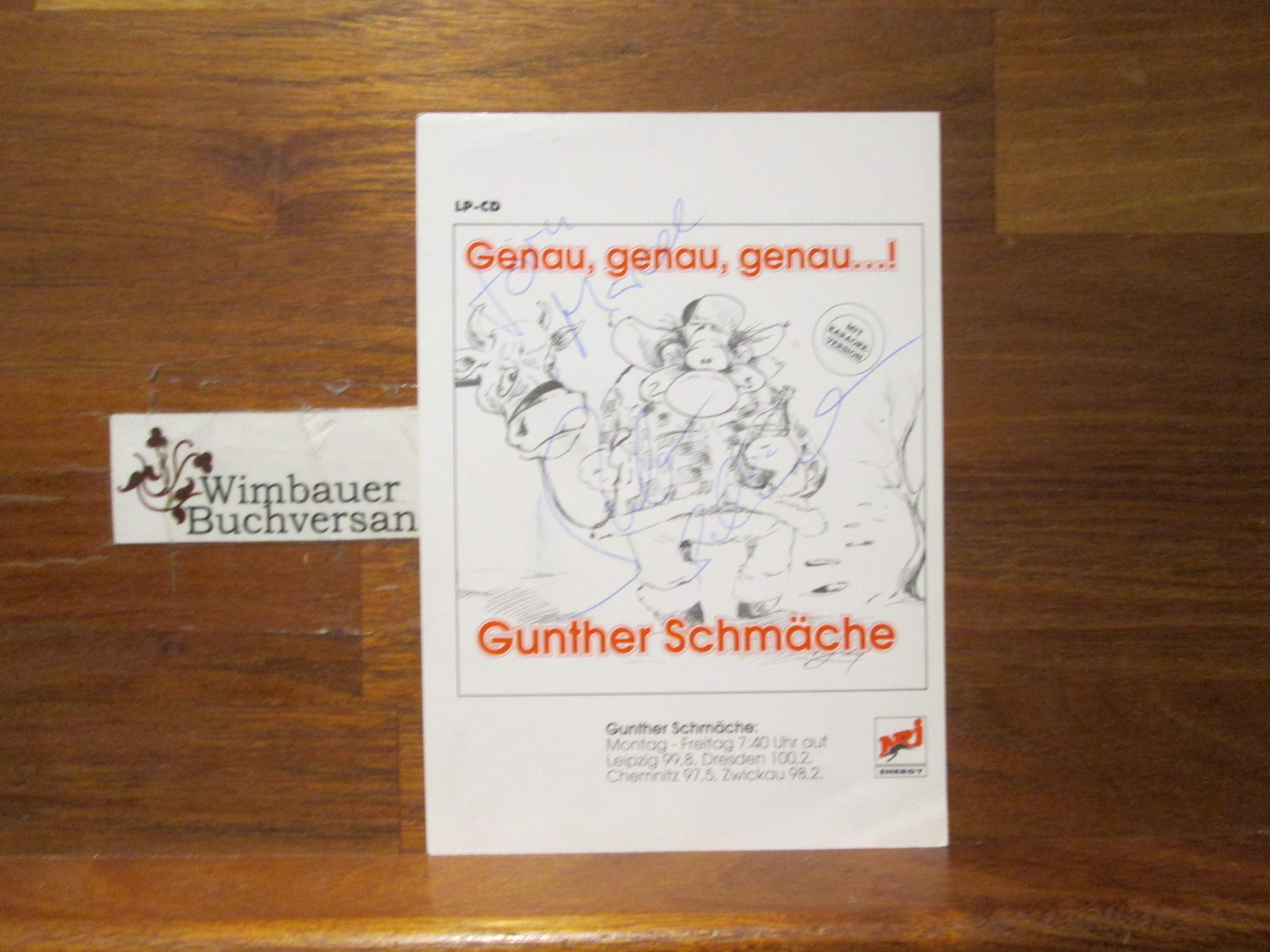 Original Autogramm Gunther Schmäche /// Autogramm Autograph signiert