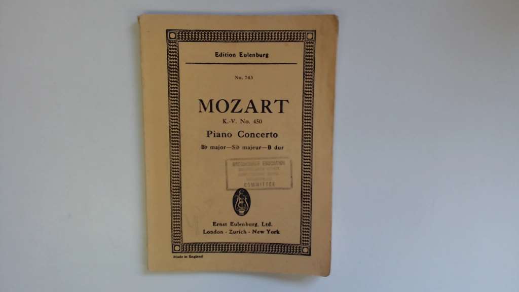 Piano Concerto in B flat Major K 450. - W.A.Mozart