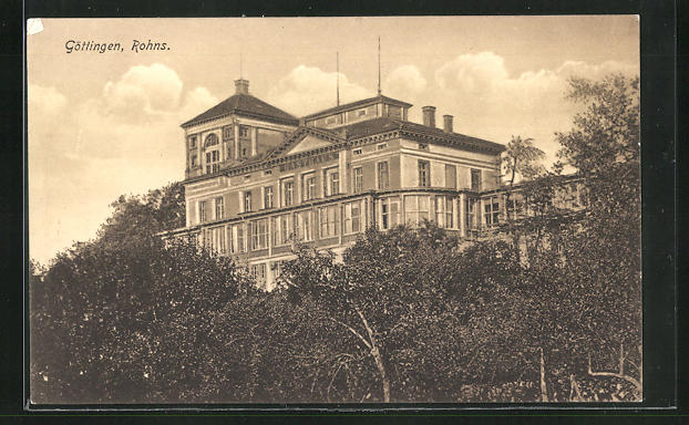 Ansichtskarte Göttingen, Gasthaus Rohns: Manuskript / Papierantiquität ...