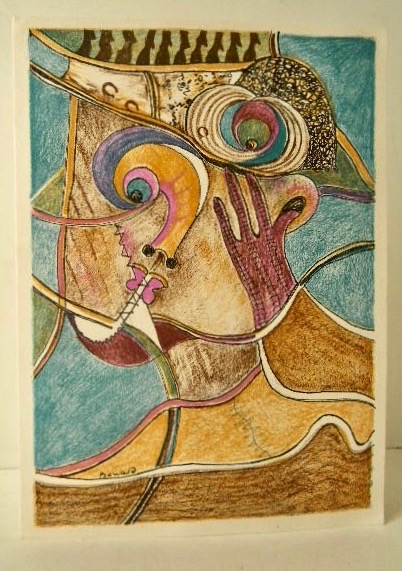 BONA DE MANDIARGUES. LITHOGRAPHIE ORIGINALE. Carte des voeux 1990 de la ...