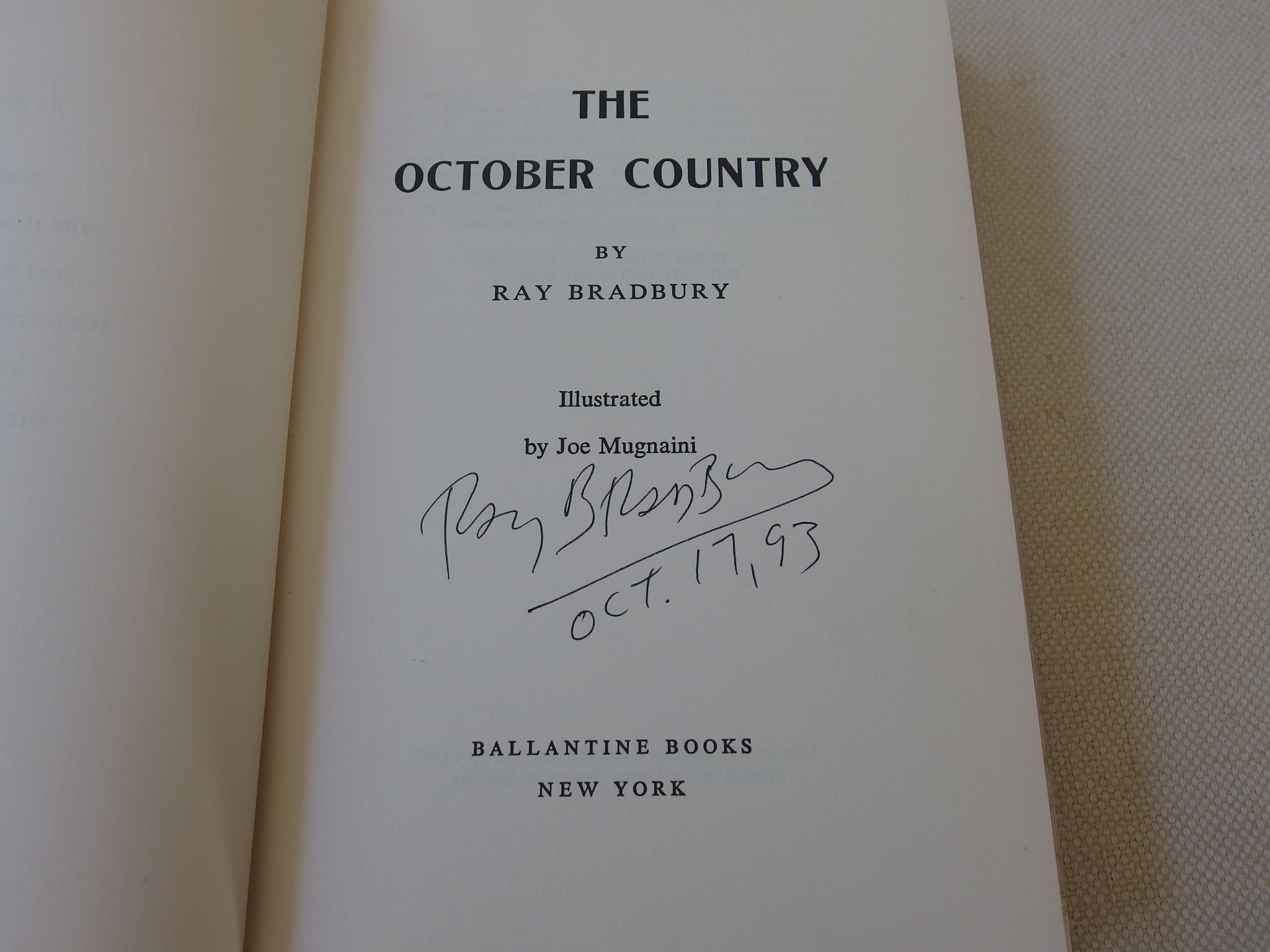 the october country book the october country book
