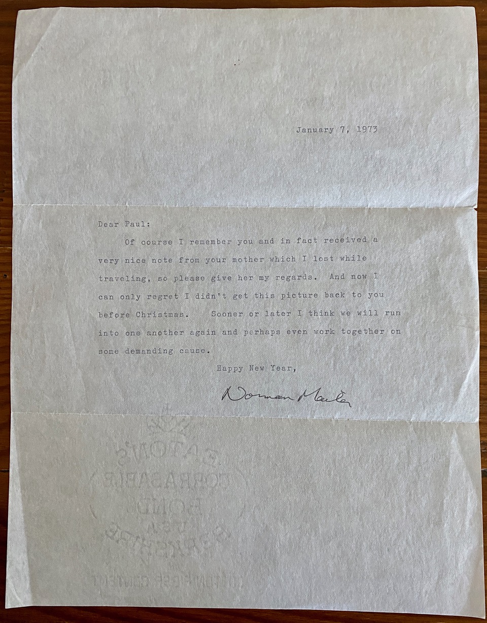 Norman Mailer Letters and Book collection by MAILER, Norman Kingsley