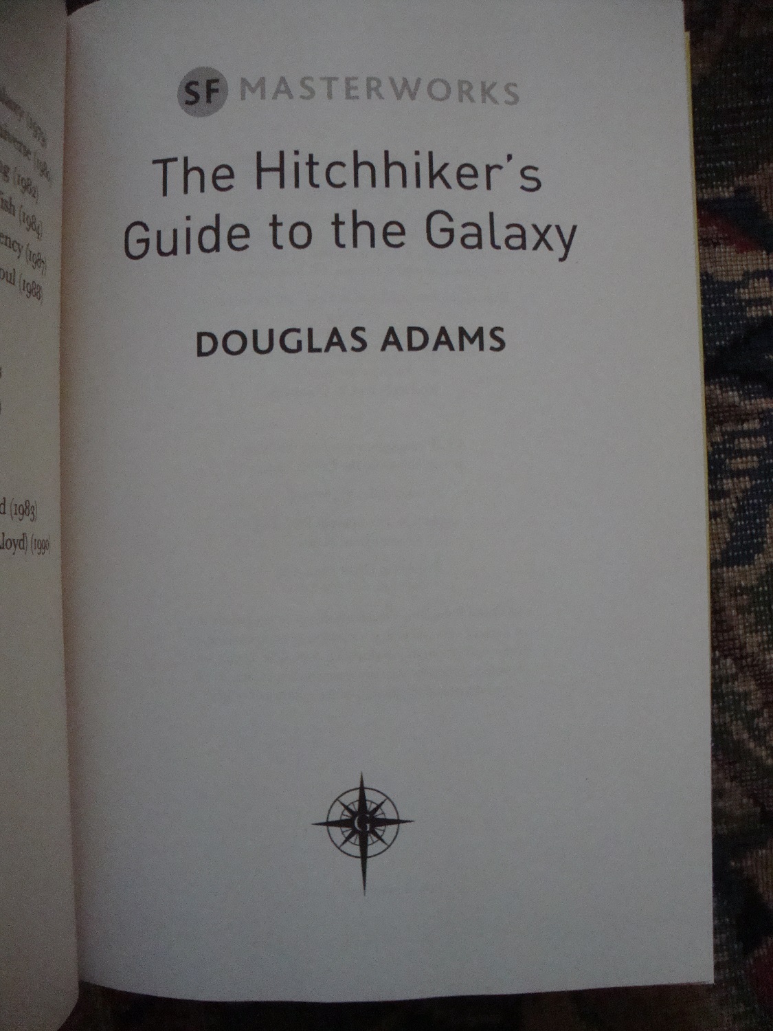 The Hitchhiker's Guide to the Galaxy by Douglas Adams Very Good
