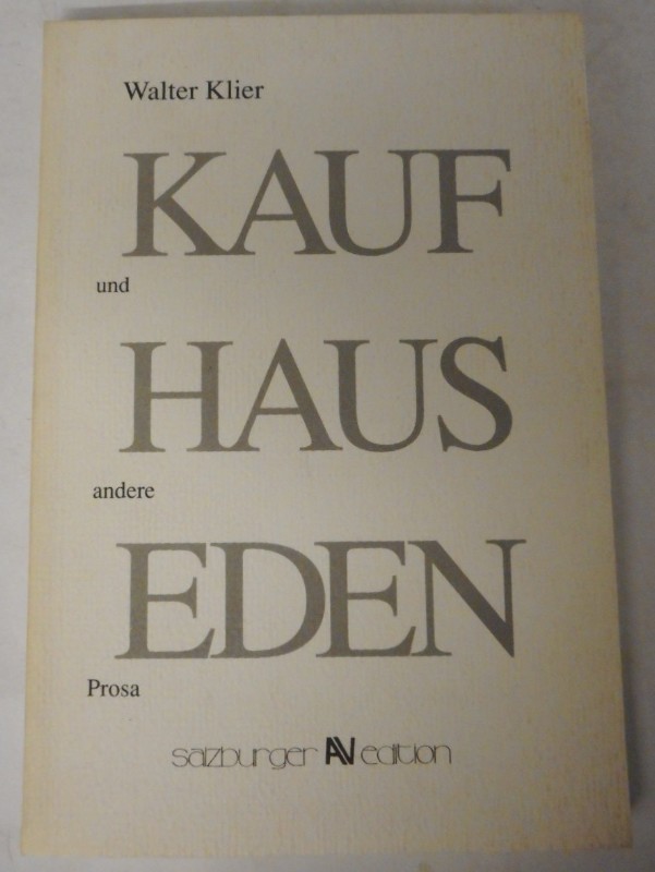 Kaufhaus Eden, Bd.13 - Klier, Walter