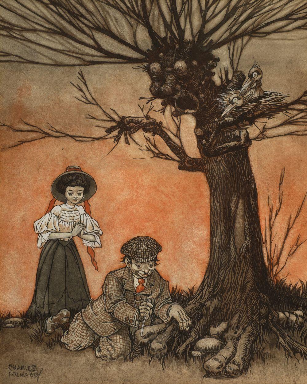 Anthropomorphic tree", original art work by Charles Folkard by Charles  Folkard (ill): 1st Edition, Signed by Illustrator(s)  Art&nbsp;/&nbsp;Print&nbsp;/&nbsp;Poster | Neverland Books