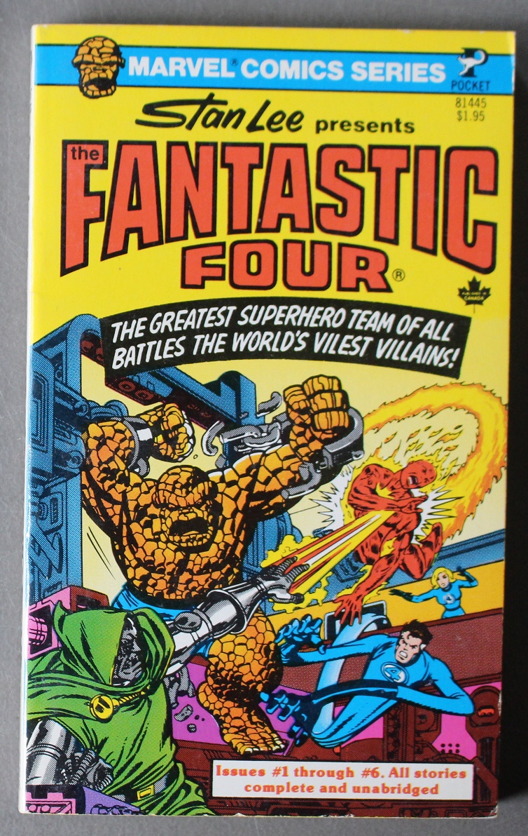 STAN LEE PRESENTS FANTASTIC FOUR (Color; Marvel Comics Series 81445;  November/1977; Fantastic Four 1-6 Reprint; Kirby Art;; by Stan Lee;: FINE+,  Near New Soft Cover (1977) PBO (Paperback Original) True First Ed. | Comic  World