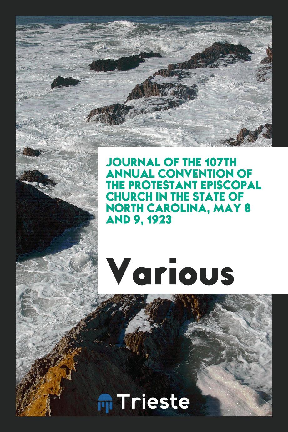 Journal of the 107th annual convention of the Protestant Episcopal Church in the state of North Carolina, May 8 and 9, 1923 - Various