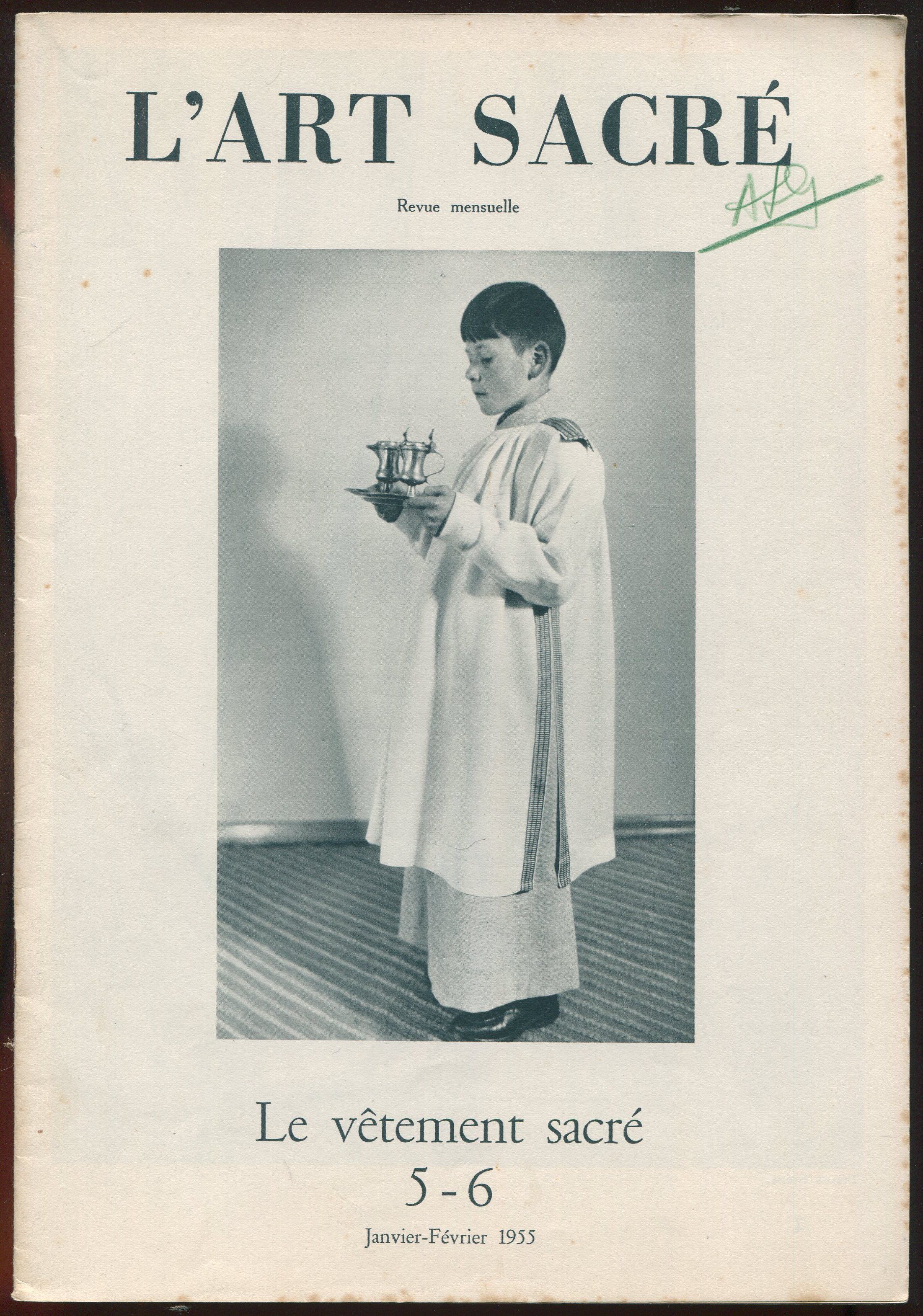 L'Art Sacré n°5-6 janvier-février 1955 - Le vêtement sacré [Moyen]
