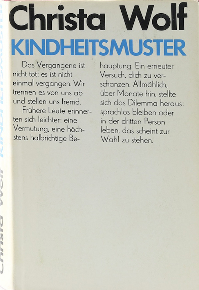 Kindheitsmuster. 1. Aufl. - Wolf, Christa.