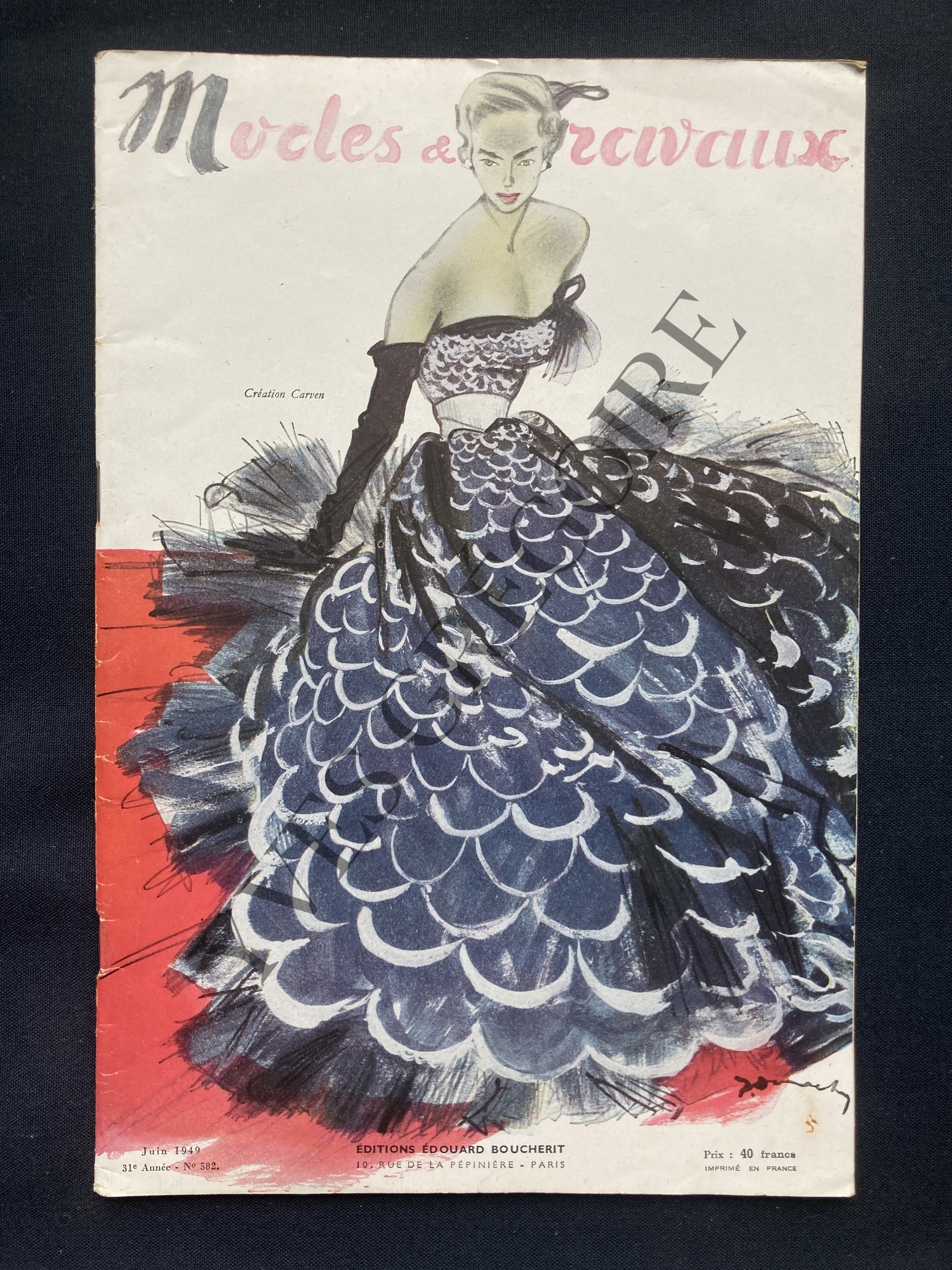 MODES ET TRAVAUX-N°582-JUIN 1949 [Très bon] [Couverture souple]