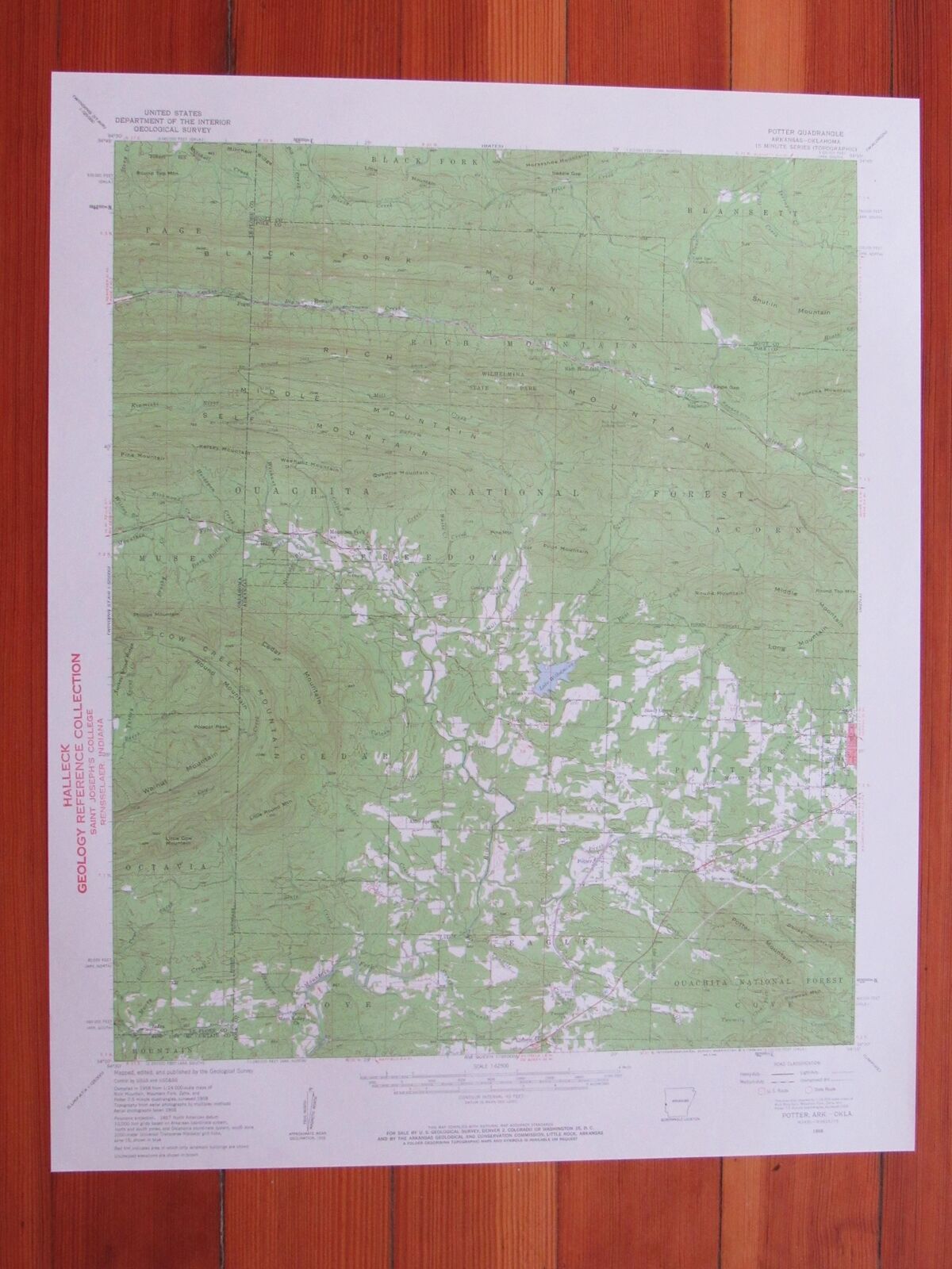 Potter Arkansas 1959 Original Vintage USGS Topo Map (1959) Map