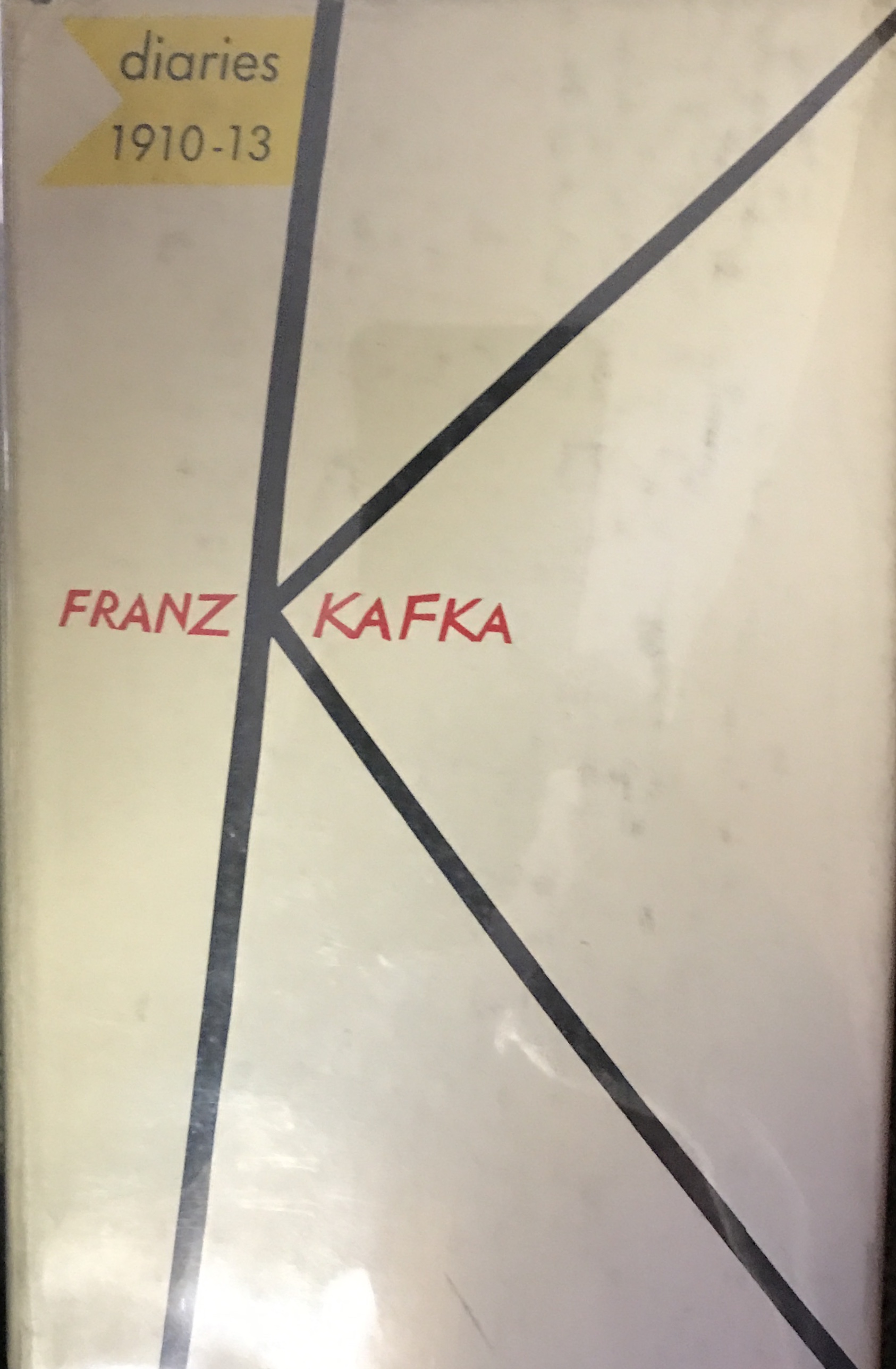 Diaries: 1910-13 Franz Kafka [Near Fine] [Hardcover]