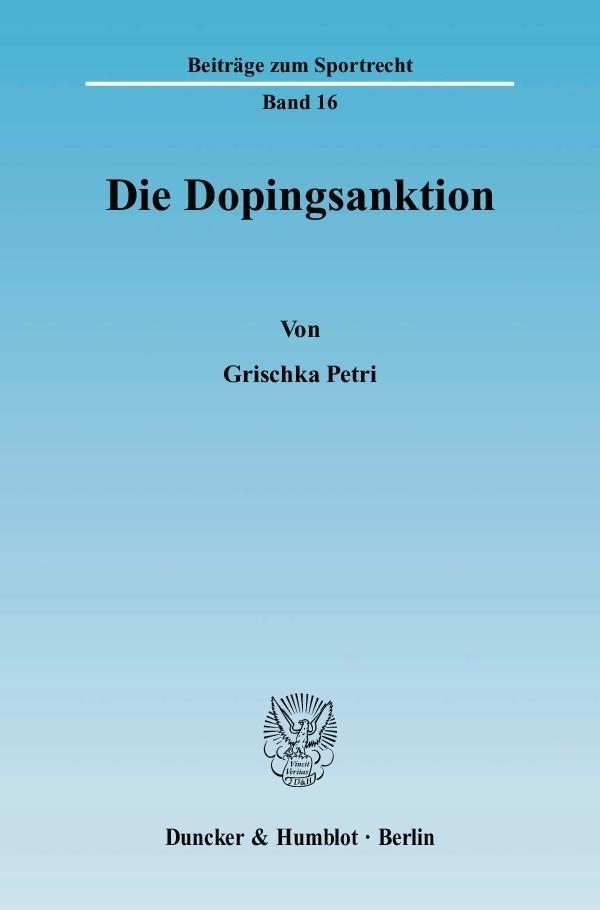 Die Dopingsanktion - Petri, Grischka