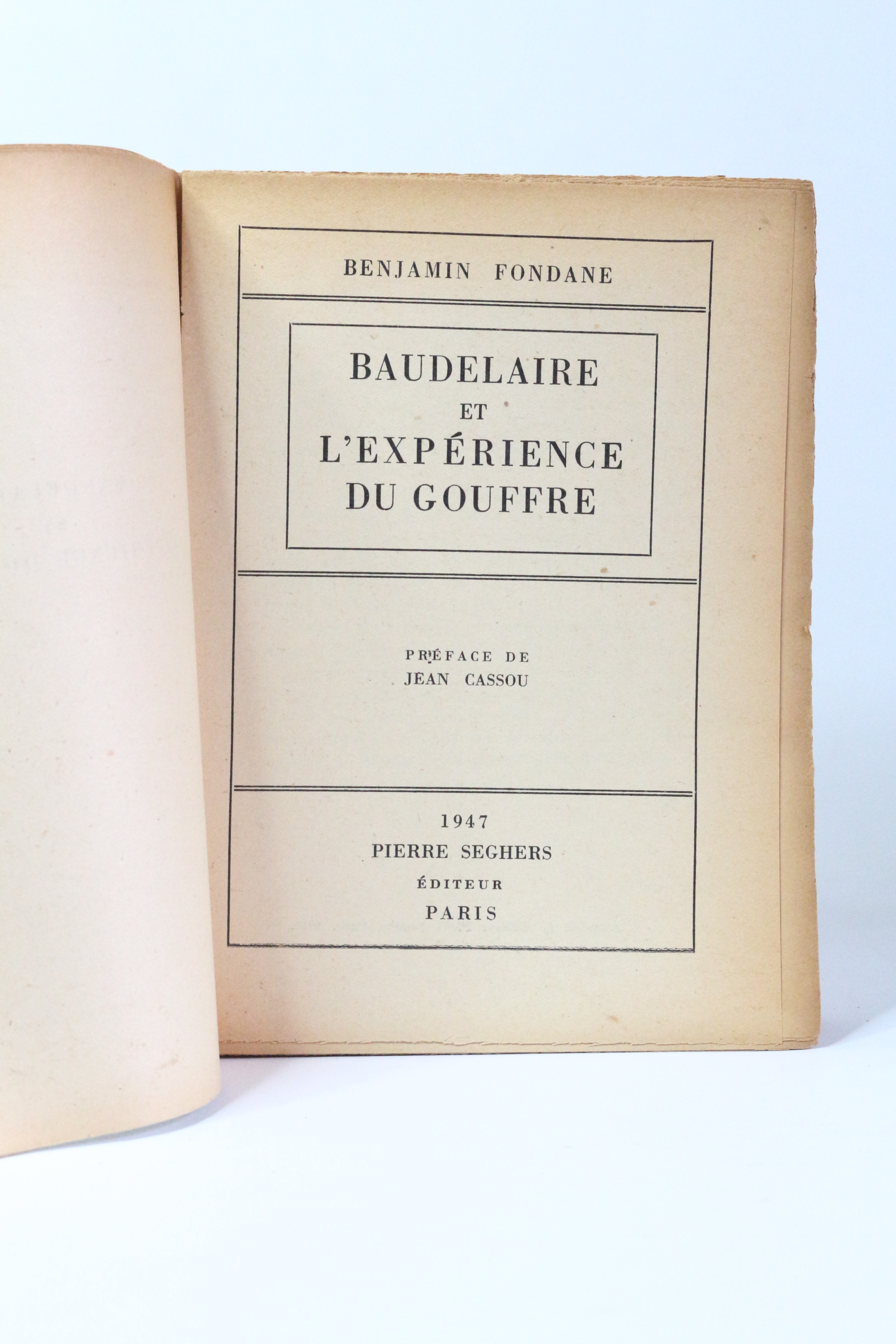 dissertation baudelaire fondane