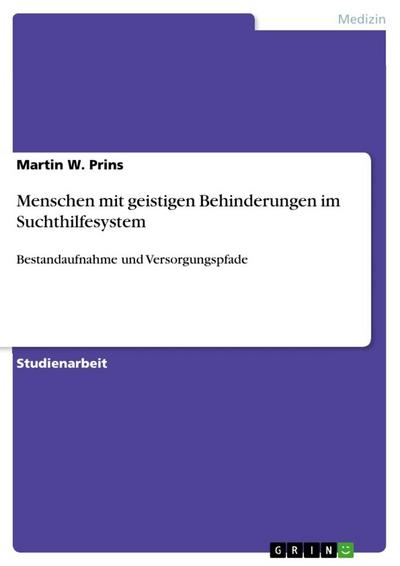 Menschen mit geistigen Behinderungen im Suchthilfesystem : Bestandaufnahme und Versorgungspfade - Martin W. Prins