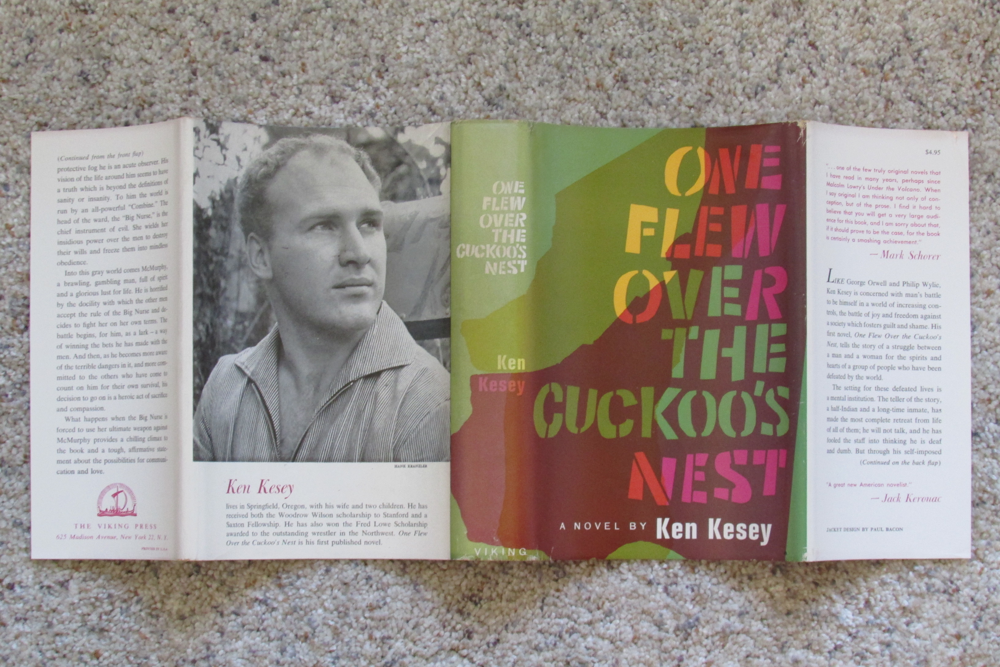 One Flew Over the Cuckoo's Nest -- Signed by Kesey, Ken: (1962) 1st ... Ken Kesey One Flew Over The Cuckoos Nest