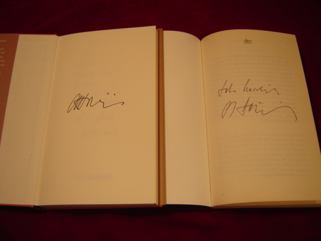 2er Konvolut signierter Bücher: 1. Der Geliebte des dritten Tages. Erotische Mysterien; 2. Die andere Heimat. Erzählung. - Heidenreich, Gert