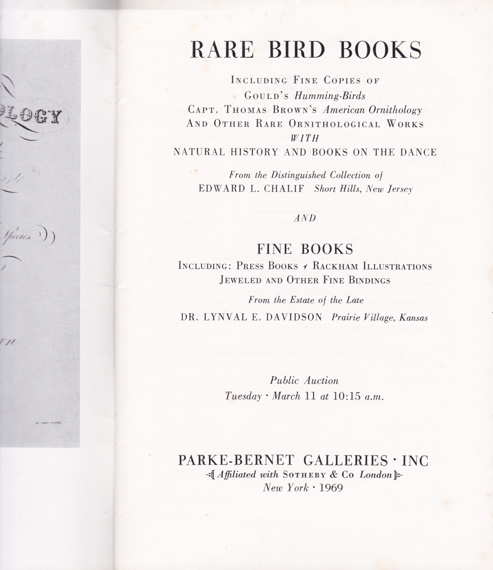 Rare Bird Books Including Fine Copies of Gould's Humming-Birds, Capt ...