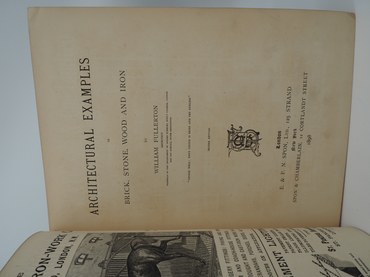 Architectural Examples in Brick, Stone, Wood and Iron. by William