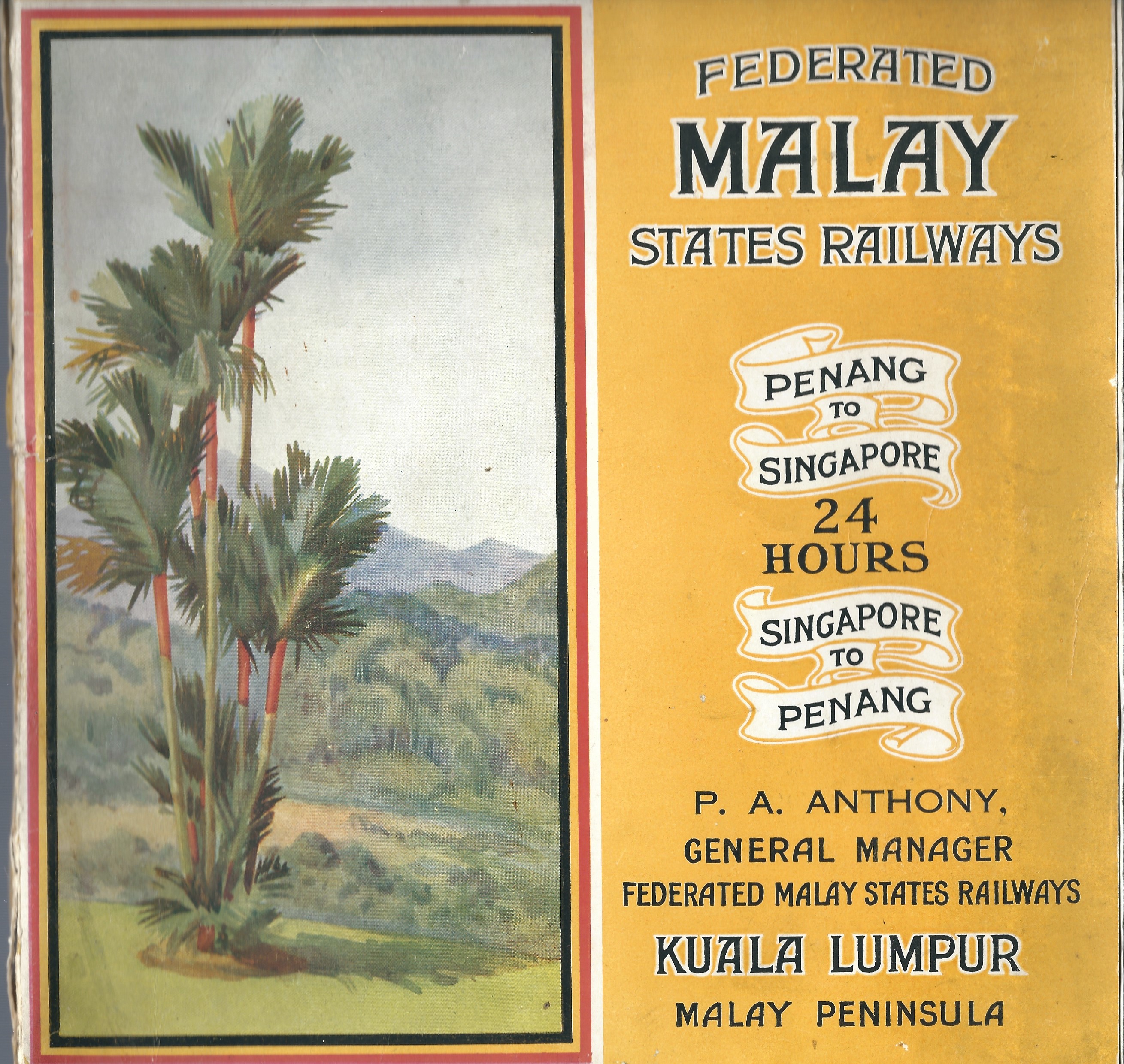 Federated Malay States Railways 1921 
