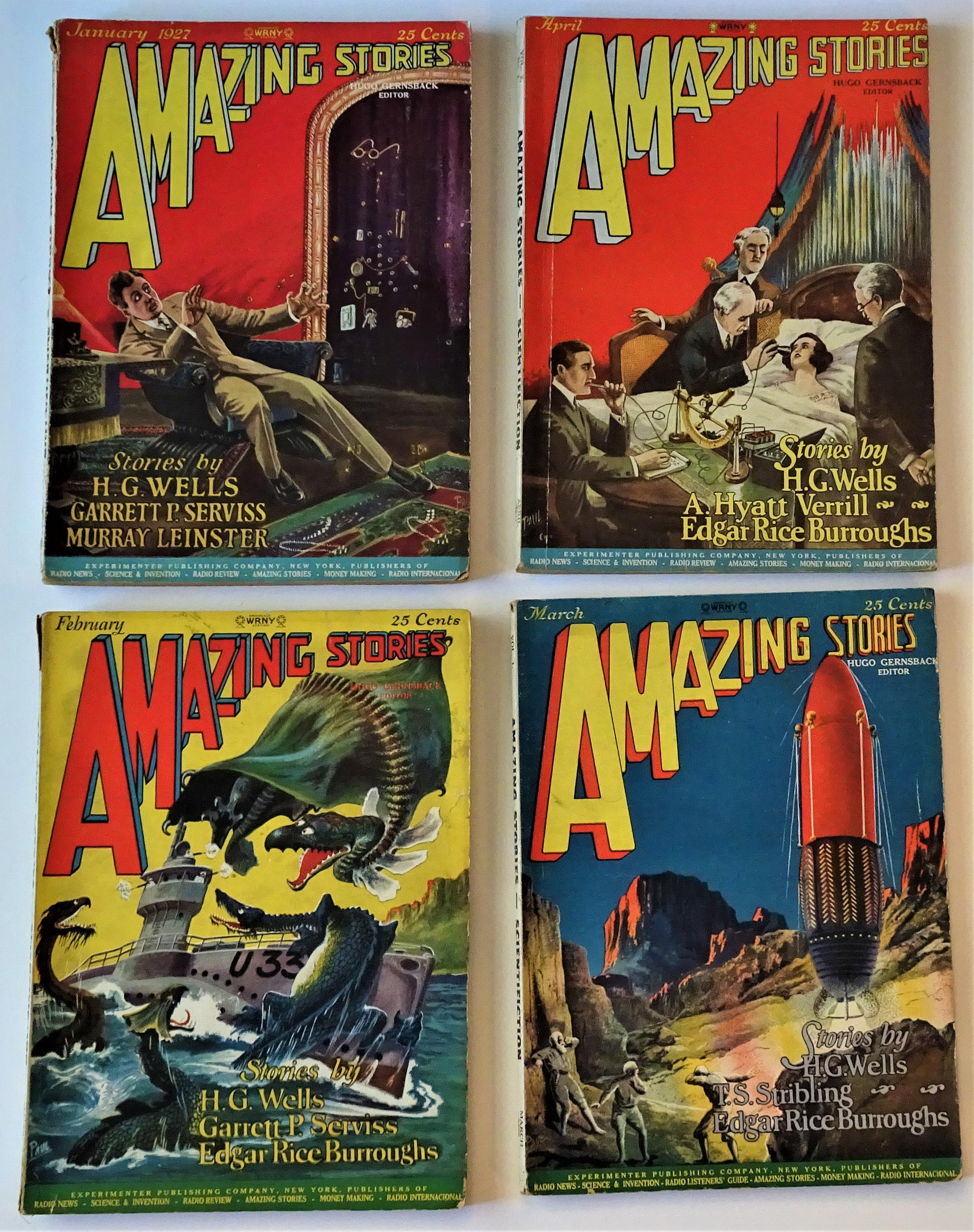 AMAZING STORIES, 1927 the Complete Twelve Issue Run, Jan. - Dec., 1927 ...