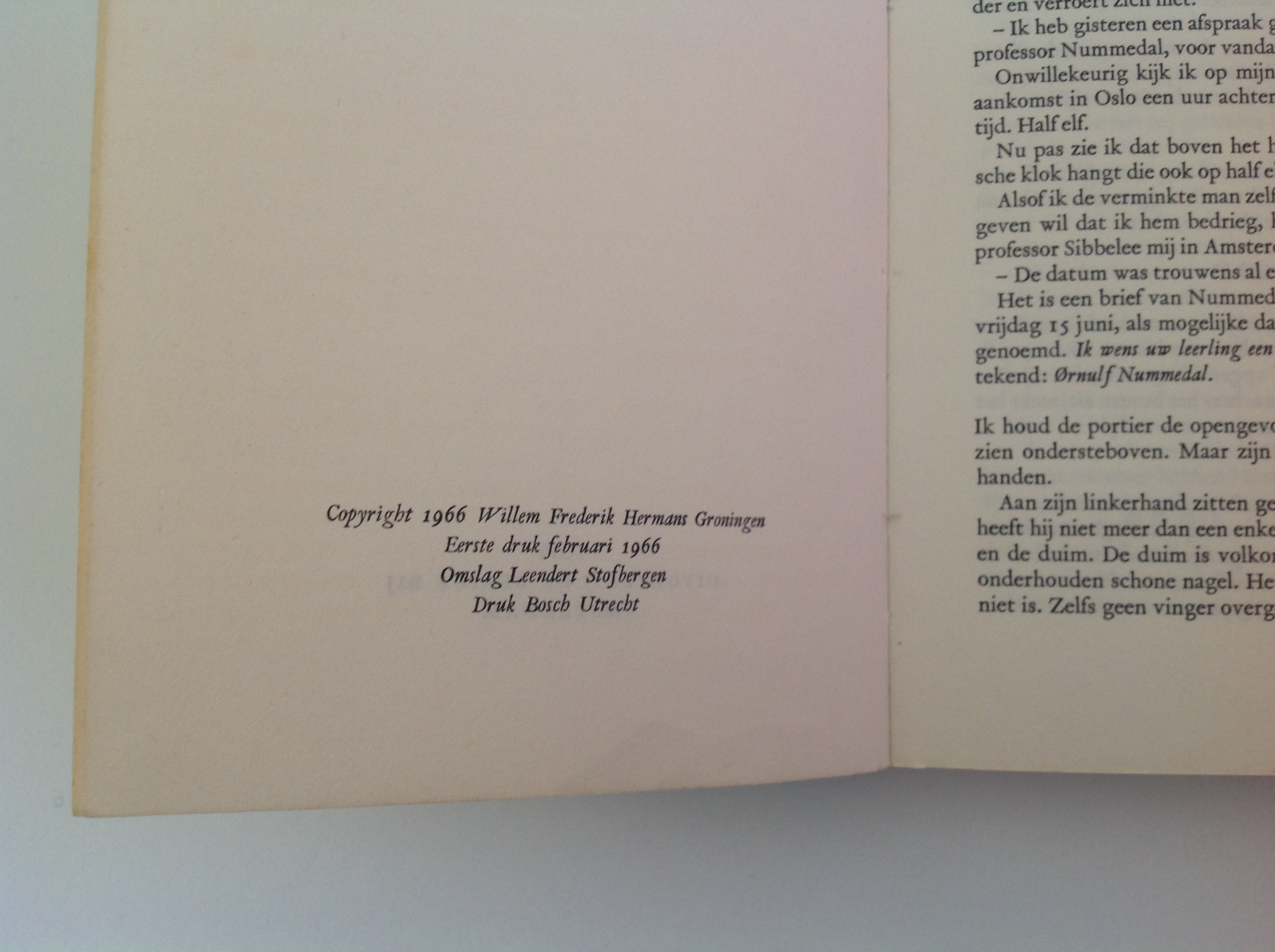 Nooit Meer Slapen - Eerste Druk Gebonden Met Stofomslag - de WILLEM