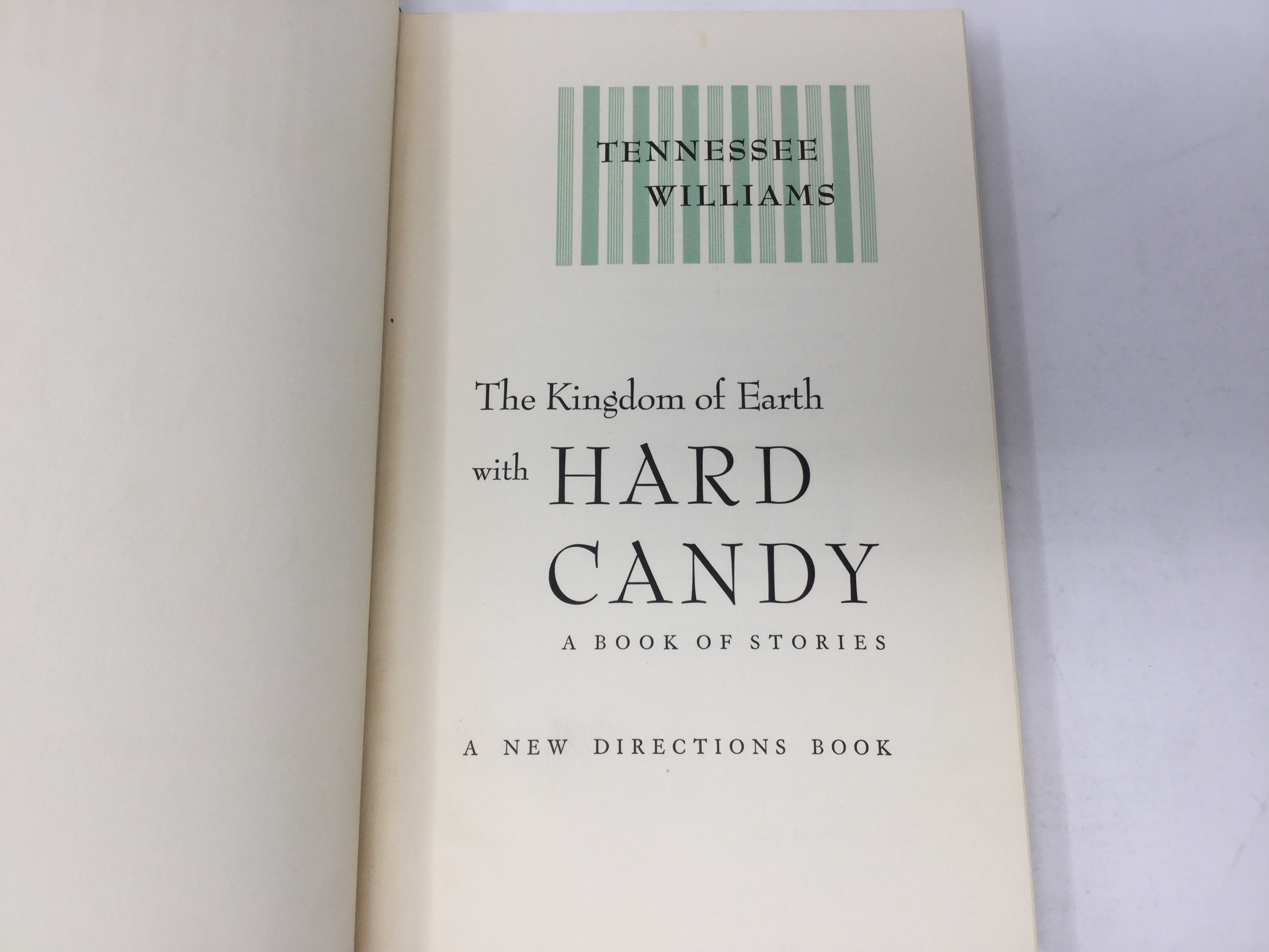 The Kingdom of Earth with Hard Candy by Tennessee Williams Fine