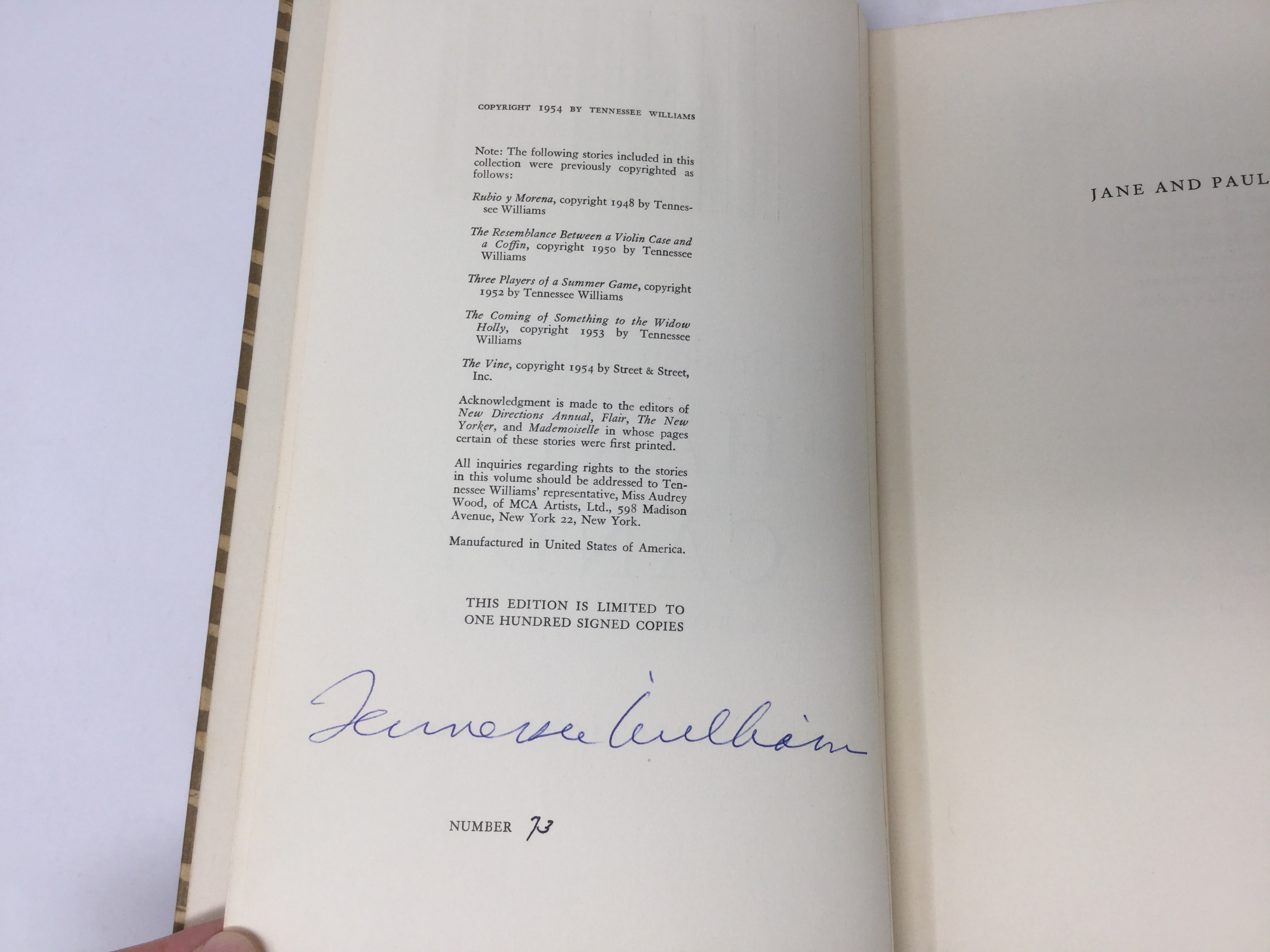 The Kingdom of Earth with Hard Candy by Tennessee Williams Fine