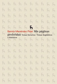 MIS PAGINAS PREFERIDAS - MENÉNDEZ PIDAL, RAMÓN