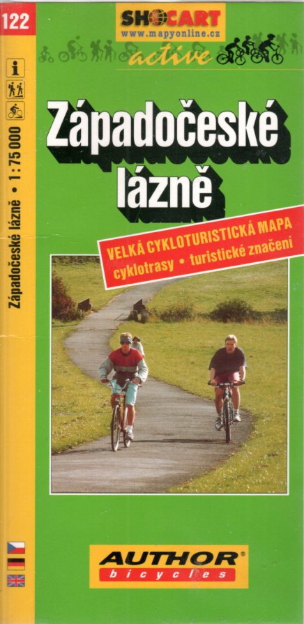 Westböhmische Bäder Fahrradkarte Tschechien - Zapadoceske lazne