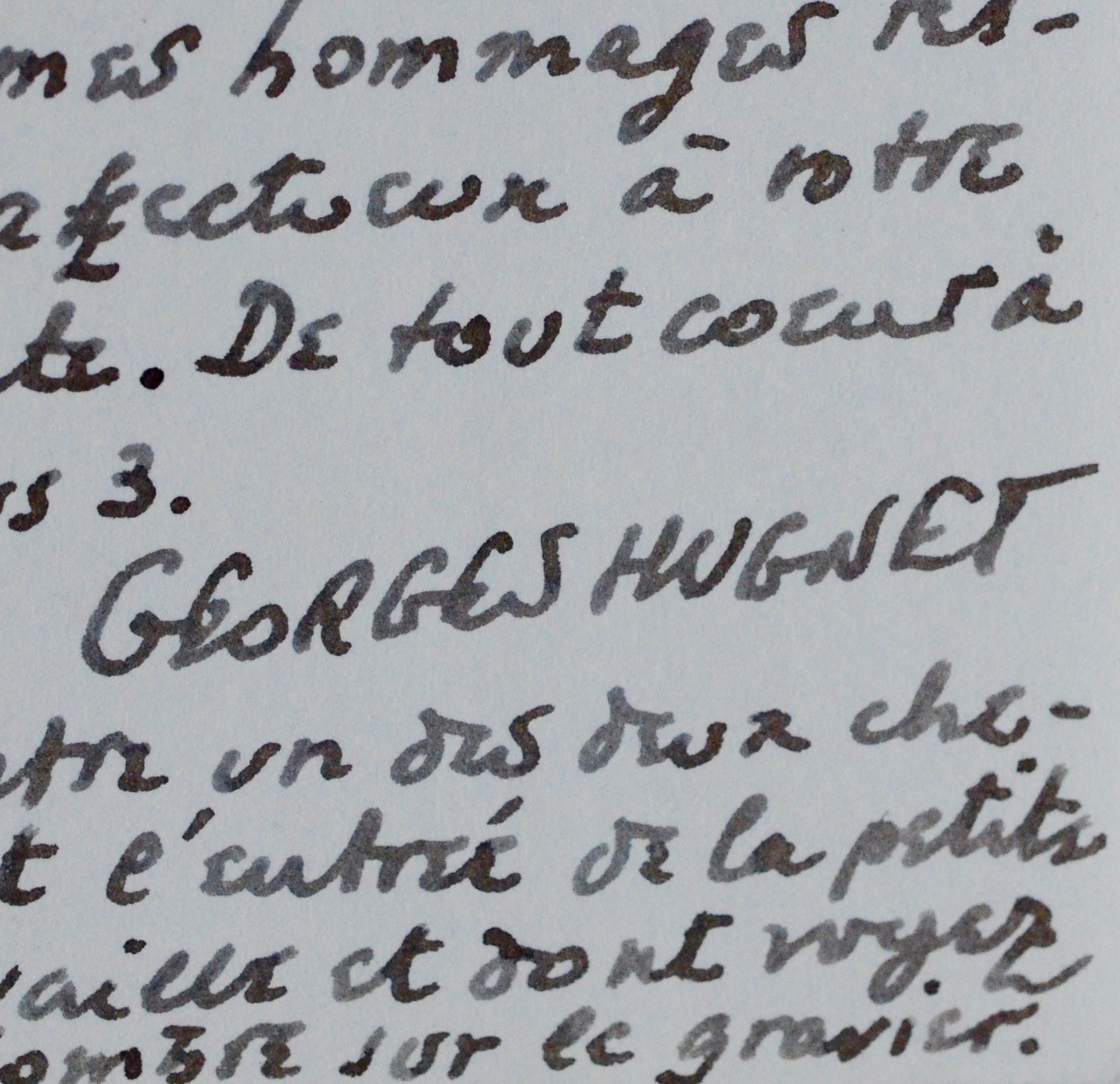 [Signé] Pour combattre l'ennui, Georges Hugnet travaille d'arrache-pied. Hugnet Georges 1906 1974 [ ]