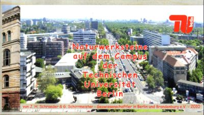 Naturwerksteine auf dem Campus der Technischen Universität Berlin. - Schroeder, Johannes J. H. und Gerda Schirrmeister