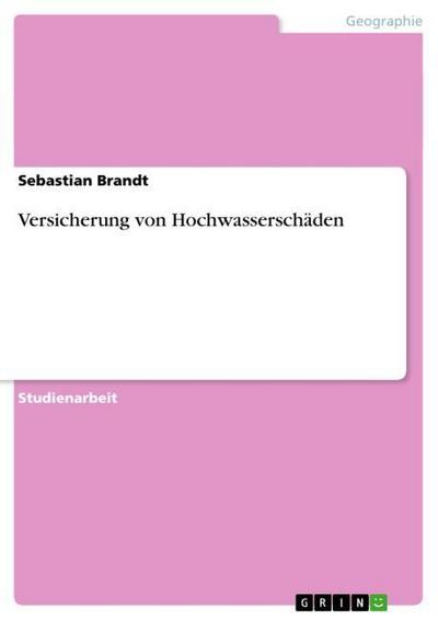 Versicherung von Hochwasserschäden - Sebastian Brandt