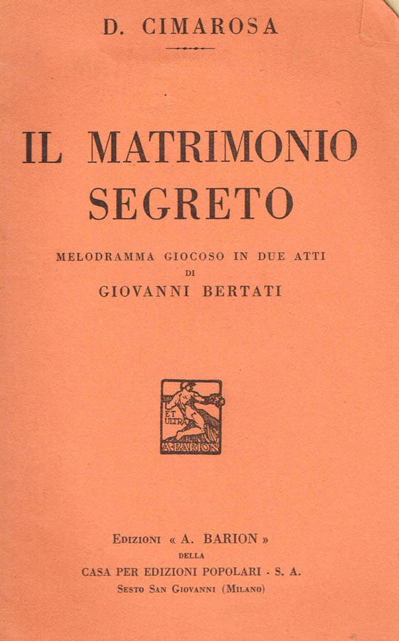 IL MATRIMONIO SEGRETO - D.CIMAROSA