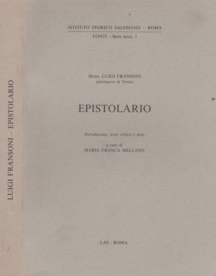 Epistolario - Mons. Luigi Fransoni