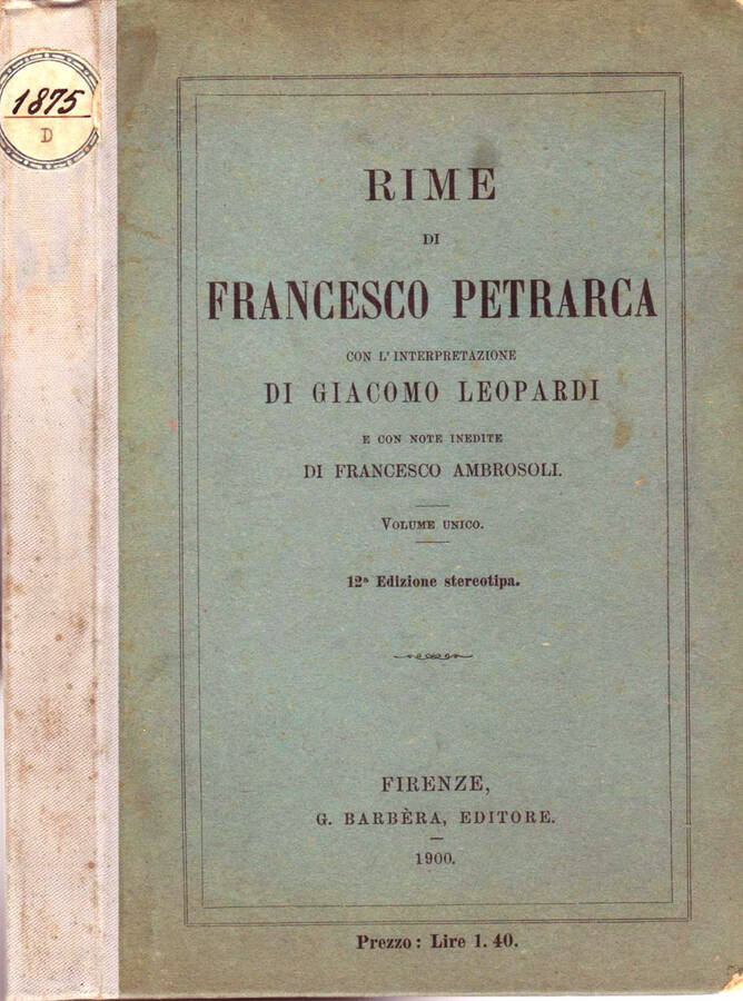 RIME - Francesco Petrarca