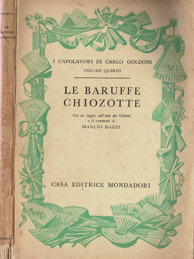 Le baruffe chiozzotte - Carlo Goldoni