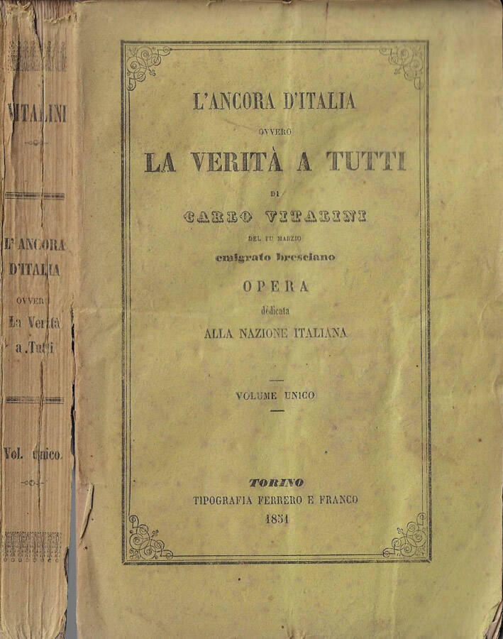 Abebooks L'ancora d'Italia ovvero la verità a tutti